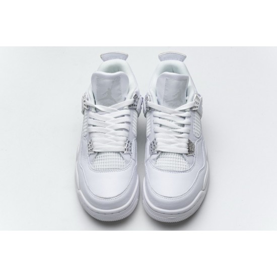 Air Jordan 4 Retro "Pure Money" White Silver 308497-100