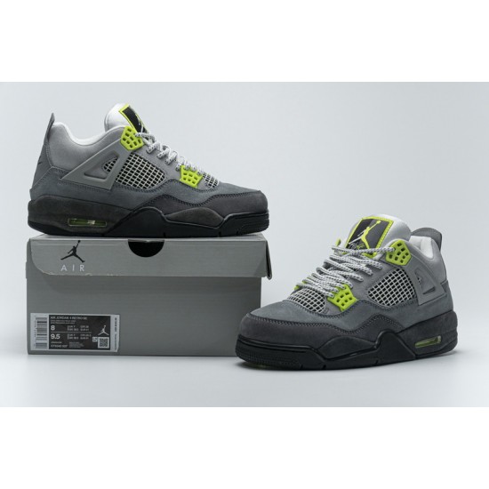 Air Jordan 4 Retro SE "Neon 95" Grey Green CT5342-007 40.5-47