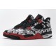Air Jordan 4 Retro "Singles Day Tattoo" Black White Red BQ0897-006