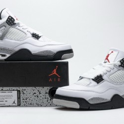 Air Jordan 4 Retro "White Cement" White Black 840606-192