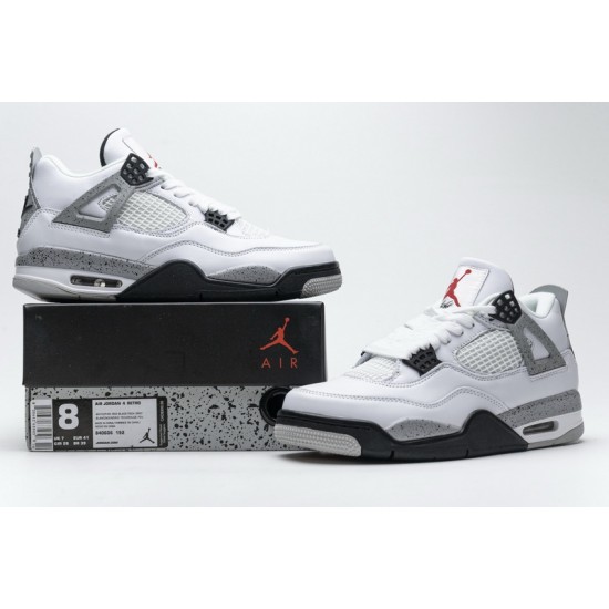 Air Jordan 4 Retro "White Cement" White Black 840606-192