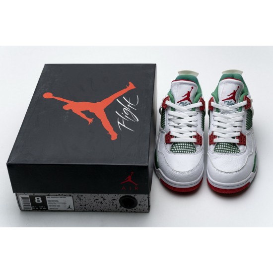Air Jordan 4 Retro "Do The Right Thing" White Green Red AQ3816-063