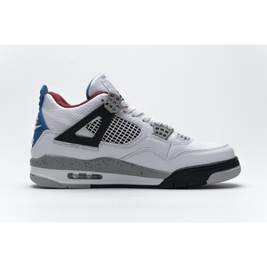 Air Jordan 4 Retro "What The 4" White Red Blue CI1184-146