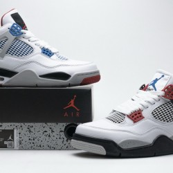 Air Jordan 4 Retro "What The 4" White Red Blue CI1184-146
