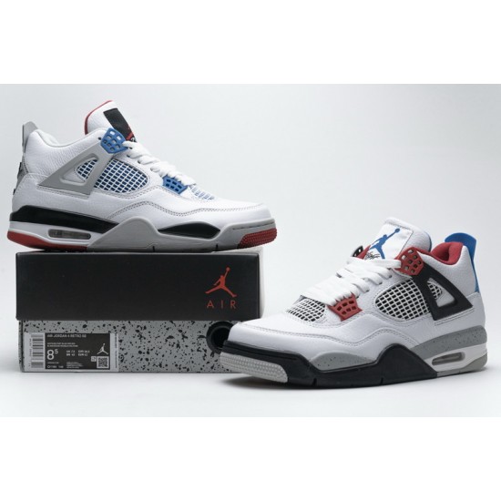 Air Jordan 4 Retro "What The 4" White Red Blue CI1184-146