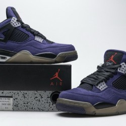 Travis Scott x Air Jordan 4 Retro "Purple Suede" Purple Black AJ4-766302