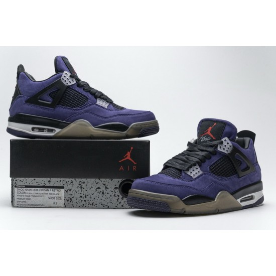 Travis Scott x Air Jordan 4 Retro "Purple Suede" Purple Black AJ4-766302