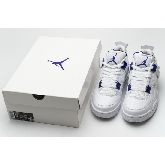 Air Jordan 4 Retro "Metallic Purple" White Purple CT8527-115