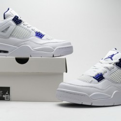 Air Jordan 4 Retro "Metallic Purple" White Purple CT8527-115