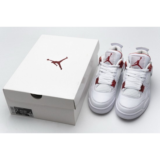 Air Jordan 4 Retro "Metallic Red" White Red CT8527-112