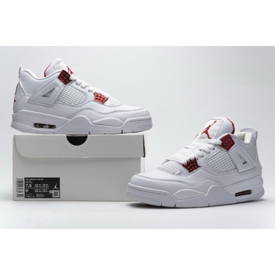 Air Jordan 4 Retro "Metallic Red" White Red CT8527-112