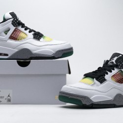 Air Jordan 4 Retro "Rasta" White Green AQ9129-100