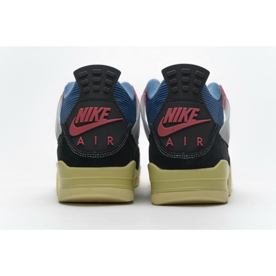Air Jordan 4 Retro SP "Off Noir" Black Black Blue Pink DC9533-001