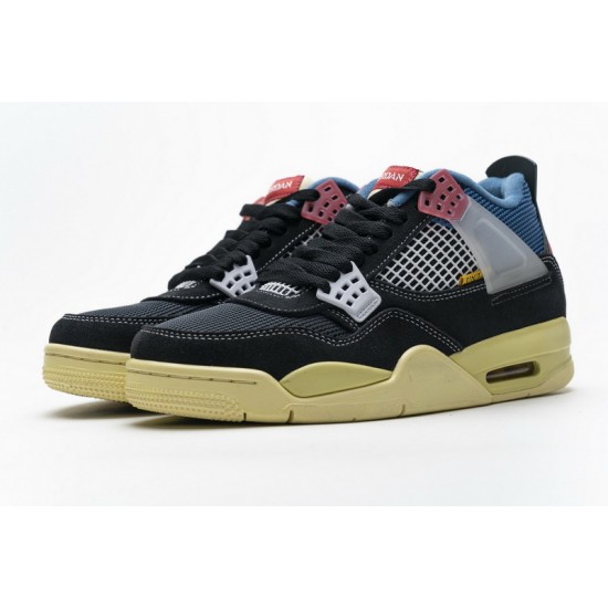 Air Jordan 4 Retro SP "Off Noir" Black Black Blue Pink DC9533-001