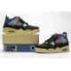 Air Jordan 4 Retro SP "Off Noir" Black Black Blue Pink DC9533-001