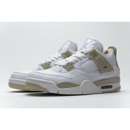 Air Jordan 4 Retro "Sand Linen" White Gold 487724-118