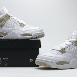 Air Jordan 4 Retro "Sand Linen" White Gold 487724-118