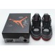 Off-White x Air Jordan 4 "Bred" Black Grey Red CV9388-001