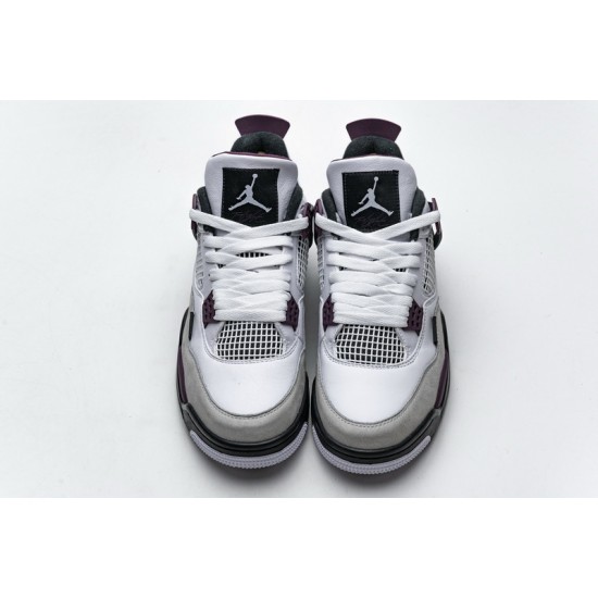 PSG x Air Jordan 4 "Paris Saint Germain" White Purple CZ5624-100