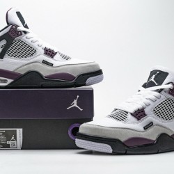 PSG x Air Jordan 4 "Paris Saint Germain" White Purple CZ5624-100