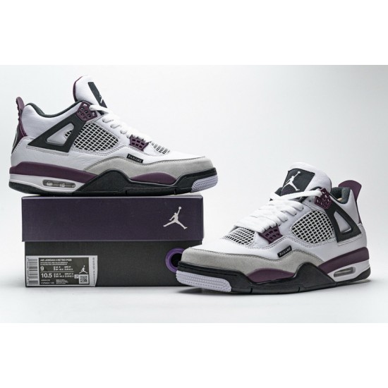 PSG x Air Jordan 4 "Paris Saint Germain" White Purple CZ5624-100