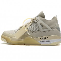 Off-White x Air Jordan 4 "Sail" Yellow White CV9388-100