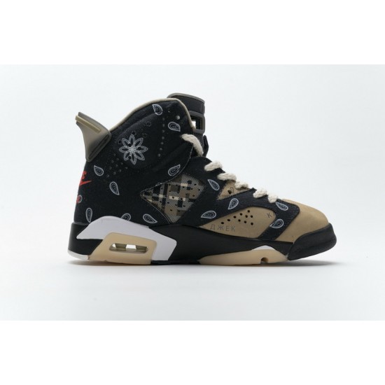 Air Jordan 6 Retro SP "Paisley Print" Black Brown CT5058-001