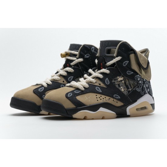 Air Jordan 6 Retro SP "Paisley Print" Black Brown CT5058-001