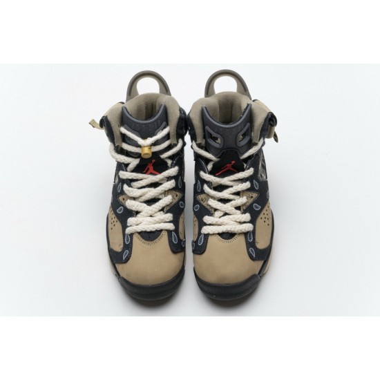 Air Jordan 6 Retro SP "Paisley Print" Black Brown CT5058-001