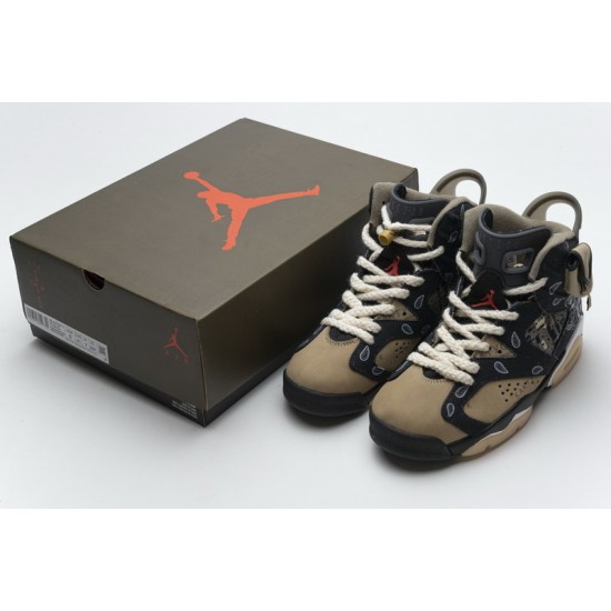 Air Jordan 6 Retro SP "Paisley Print" Black Brown CT5058-001