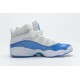 Air Jordan 6 Rings BG "UNC" White Blue CW7037-100 40-45
