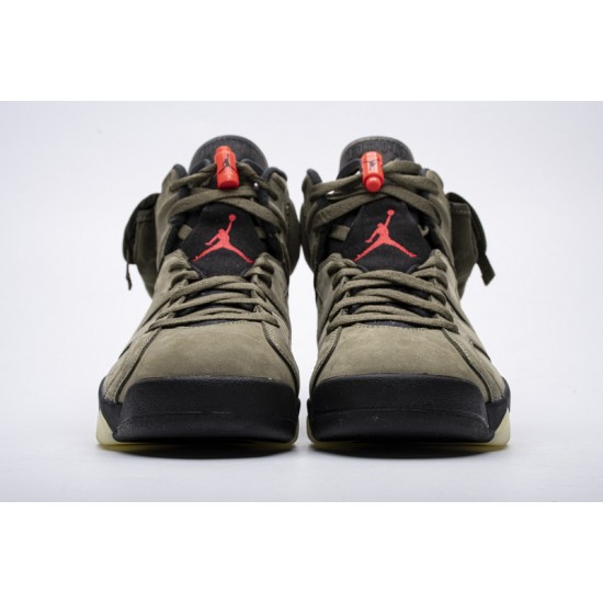 Travis Scott x Air Jordan 6 "Medium Olive" Green Orange CN1084-200