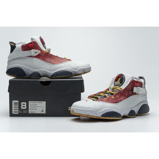 Air Jordan 6 Rings BG "Vasty Red" White Red 322992-163 36-45