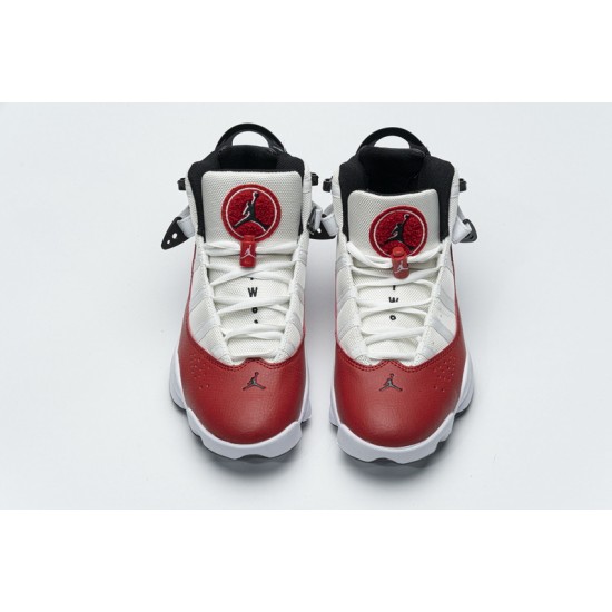 Air Jordan 6 Rings BG White Red Lifestyle 323419-120 36-45