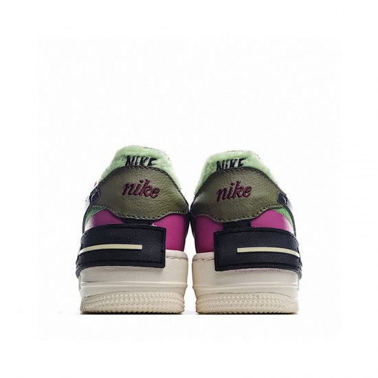 Nike Air Force 1 Shadow "Cactus Flower" Purple Green White CT1985-500