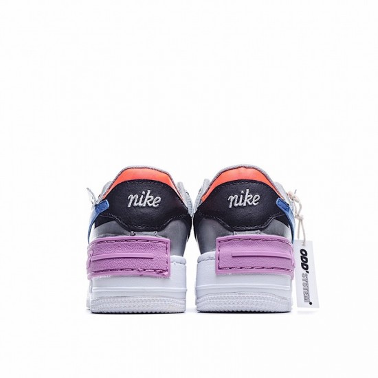 Nike Air Force 1 Shadow "Metallic Silver" Silver Blue Purple CW6030-001