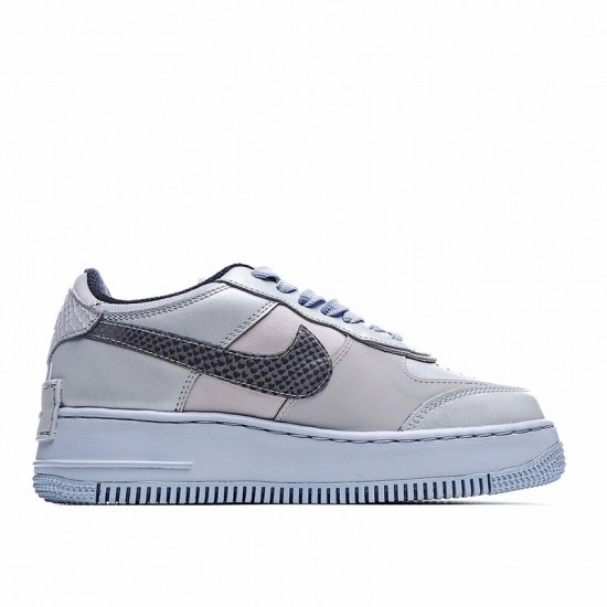 Nike Air Force 1 Shadow "Snakeskin" White Black CV3027-001