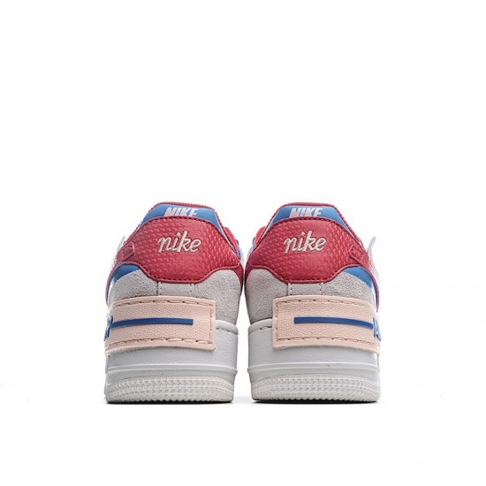 Nike Air Force 1 Shadow "Sail" White Blue Red CU8591-100