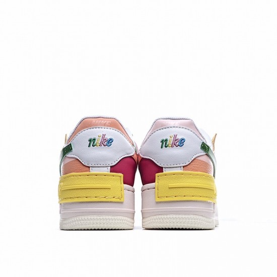 Nike Air Force 1 Shadow "Multi Color" White Blue Red CW2630-101