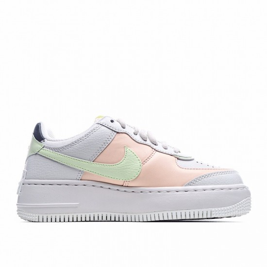 Nike Air Force 1 Shadow "White Crimson Tint" White Green Orange CI0919-107