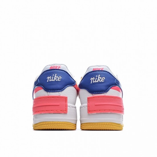 Nike Air Force 1 Shadow "White Crimson Blue" White Pink Blue CI0919-105