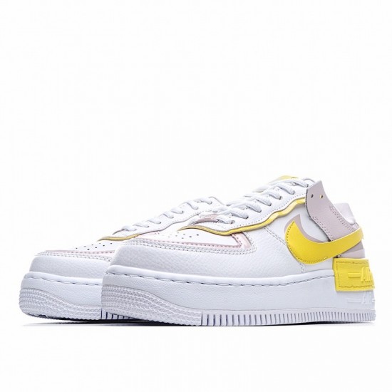Nike Air Force 1 Shadow "Sunshine" White Pink Yellow CJ1641-102