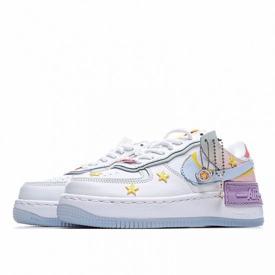 Nike Air Force 1 Shadow "White Hydrogen Blue" White Purple Blue CW2630-141