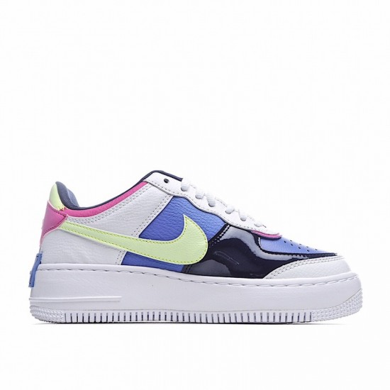 Nike Air Force 1 Shadow "Sapphire" White Purple Green CJ1641-100