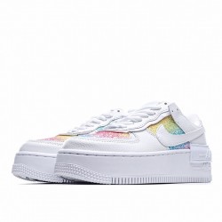 Nike Air Force 1 Shadow "Easter" White Rainbow CW0367-100