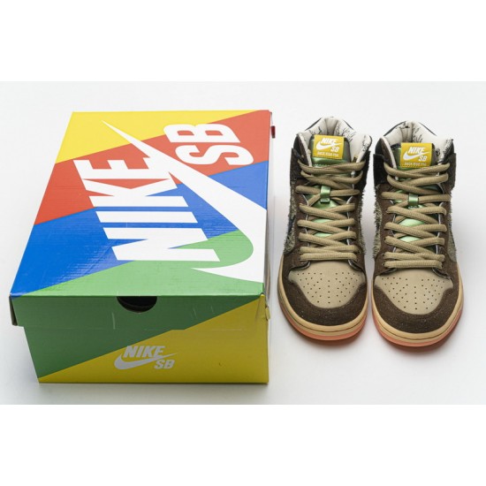 Concepts x Nike SB Dunk High Pro QS "Mallard" Black Brown DC6887-200