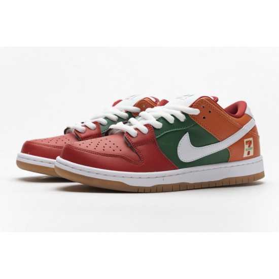 Eleven x Nike SB Dunk Low Red Green Orange CZ5130-600