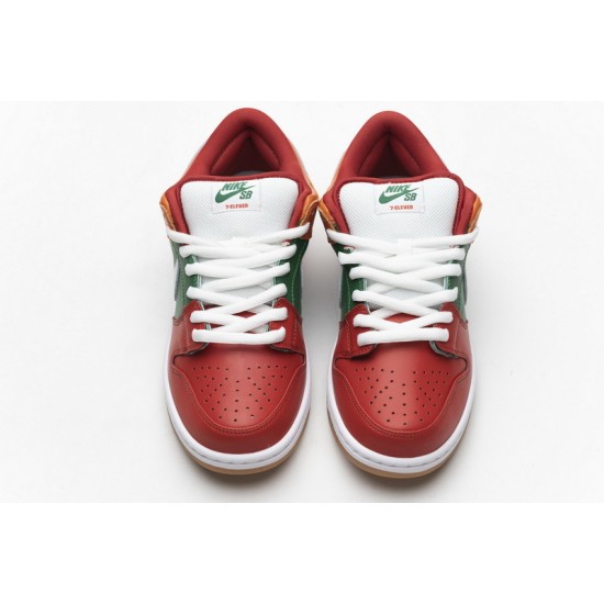 Eleven x Nike SB Dunk Low Red Green Orange CZ5130-600