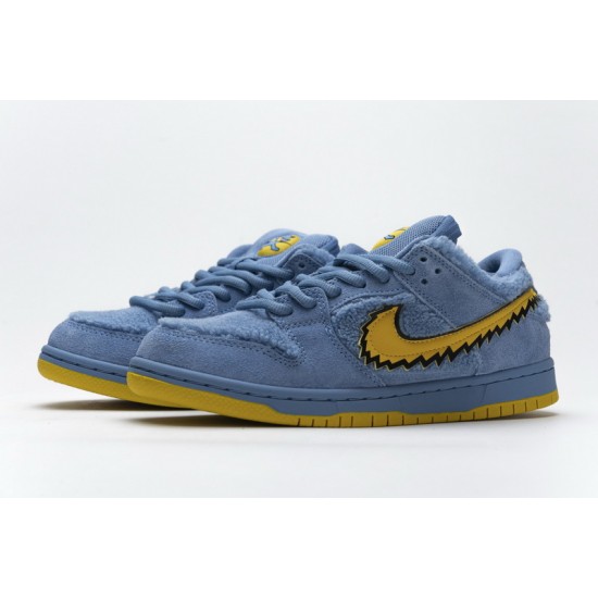 Grateful Dead x Nike SB Dunk Low Pro QS "Blue Bear" Blue Yellow CJ5378-400
