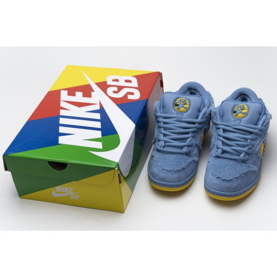Grateful Dead x Nike SB Dunk Low Pro QS "Blue Bear" Blue Yellow CJ5378-400